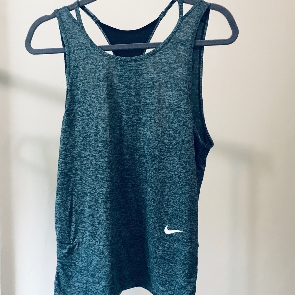 NIKE | Black and Gray Athletic Tank Top